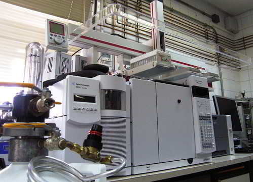 Equipo de cromatografía de gases (GC/FID/MS) utilizado para el análisis de compuestos volátiles.© SERIDA 2011