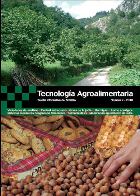 Portada de la revista Tecnología Agroalimentaria nº 7 - 2010